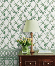 Load image into Gallery viewer, Ivy Frieze Mural • Irish Linen &amp; Green • Insitu