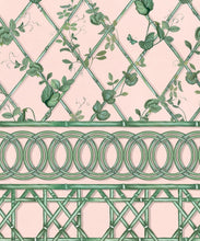 Load image into Gallery viewer, Ivy Frieze Mural • Pink &amp; Green • Swatch