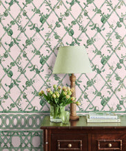 Load image into Gallery viewer, Ivy Frieze Mural • Pink &amp; Green • Insitu