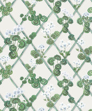 Load image into Gallery viewer, Primrose Garden Wallpaper - Maine House Interiors - Colorway: Blue - Swatch