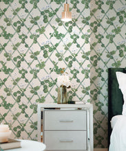 Load image into Gallery viewer, Primrose Garden Wallpaper - Maine House Interiors - Colorway: Blue - Insitu