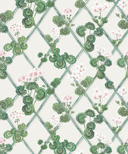 Load image into Gallery viewer, Primrose Garden Wallpaper - Maine House Interiors - Colorway: Pink - Swatch