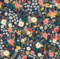 Sophie Floral Peel and Stick Wallaper - Black pattern