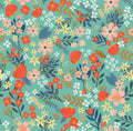 Margarida Floral Peel and Stick Wallpaper - Green pattern