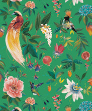 Load image into Gallery viewer, Gardenia Wallpaper • Green • Swatch