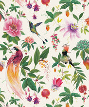 Load image into Gallery viewer, Gardenia Wallpaper • Ivory • Swatch