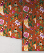 Load image into Gallery viewer, Gardenia Wallpaper • Mandarin • Rolls