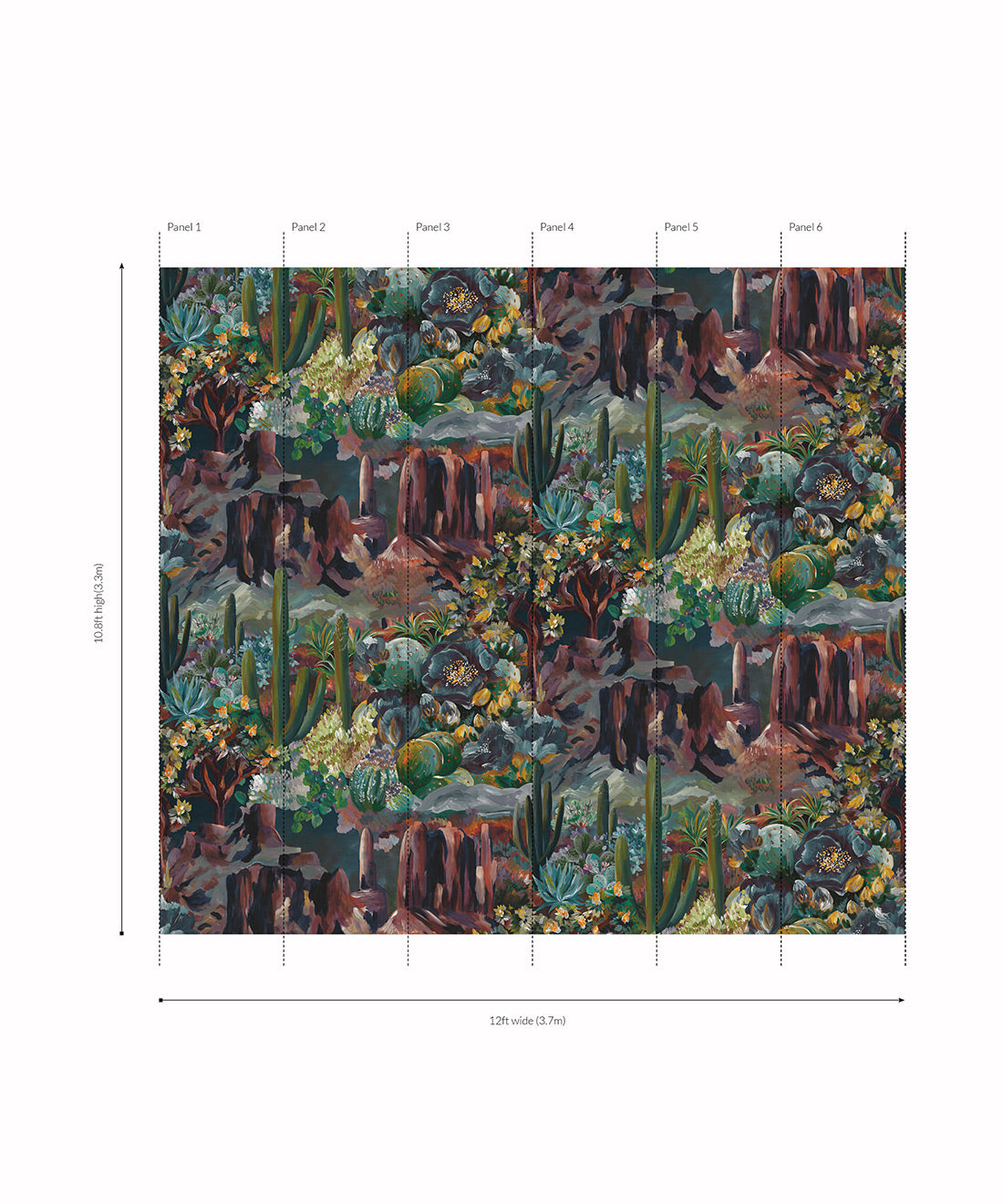 Desert Skies Mural • Night • Panels
