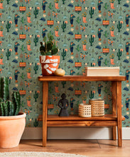 Load image into Gallery viewer, Milton &amp; King Studio • Trail Tales Wallpaper • Colorway: Denim • Insitu