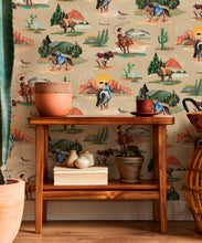 Load image into Gallery viewer, Frontier Wallpaper - Colorway: Canvas - Insitu
