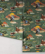Load image into Gallery viewer, Frontier Wallpaper - Colorway: Evergreen - Roll