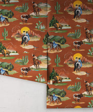 Load image into Gallery viewer, Frontier Wallpaper - Colorway: Rust - Roll