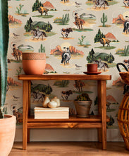 Load image into Gallery viewer, Frontier Wallpaper - Colorway: Stone - Insitu