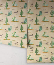 Load image into Gallery viewer, Roadrunner Wallpaper - Colorway: Canvas - Roll