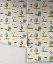 Load image into Gallery viewer, Roadrunner Wallpaper - Colorway: Stone - Roll