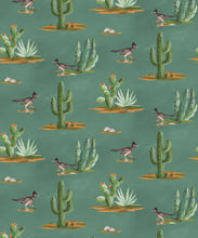 Load image into Gallery viewer, Roadrunner Wallpaper - Colorway: Turquoise - Swatch
