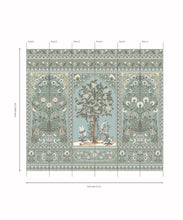 Load image into Gallery viewer, Pavilion Mural - Palace Grove Collection - M&amp;K Studio - Roll - Colorway: Duck Egg