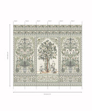 Load image into Gallery viewer, Pavilion Mural - Palace Grove Collection - M&amp;K Studio - Roll - Colorway: Linen
