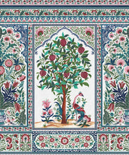 Load image into Gallery viewer, Pavilion Mural - Palace Grove Collection - M&amp;K Studio - Swatch - Colorway: Ruby