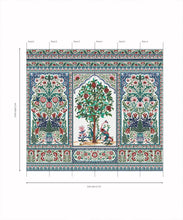 Load image into Gallery viewer, Pavilion Mural - Palace Grove Collection - M&amp;K Studio - Roll - Colorway: Ruby