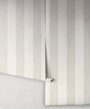 Load image into Gallery viewer, Scallop Stripe Wallpaper - Palace Grove Collection - M&amp;K Studio - Roll - Colorway: Linen