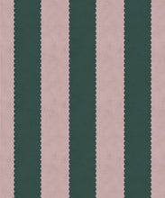 Load image into Gallery viewer, Scallop Stripe Wallpaper - Palace Grove Collection - M&amp;K Studio - Swatch - Colorway: Ruby