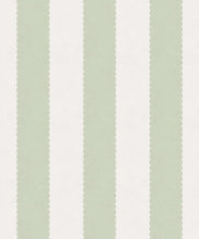 Load image into Gallery viewer, Scallop Stripe Wallpaper - Palace Grove Collection - M&amp;K Studio - Swatch - Colorway: Willow