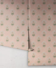 Load image into Gallery viewer, Geranium Wallpaper - Palace Grove Collection - M&amp;K Studio - Roll - Colorway: Antique Rose