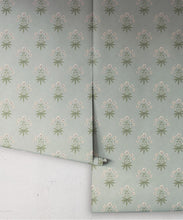Load image into Gallery viewer, Geranium Wallpaper - Palace Grove Collection - M&amp;K Studio - Roll - Colorway: Duck Egg