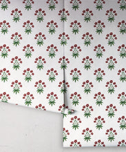 Load image into Gallery viewer, Geranium Wallpaper - Palace Grove Collection - M&amp;K Studio - Roll - Colorway: Ruby