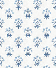 Load image into Gallery viewer, Geranium Wallpaper - Palace Grove Collection - M&amp;K Studio - Swatch - Colorway: Sapphire