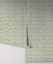 Load image into Gallery viewer, Wild Violet Wallpaper - Palace Grove Collection - M&amp;K Studio - Roll - Colorway: Ruby