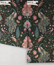 Load image into Gallery viewer, Peacock Garden Wallpaper - Palace Grove Collection - M&amp;K Studio - Roll - Colorway: Jewel