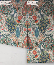 Load image into Gallery viewer, Peacock Garden Wallpaper - Palace Grove Collection - M&amp;K Studio - Roll - Colorway: Kesar