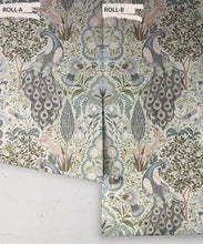 Load image into Gallery viewer, Peacock Garden Wallpaper - Palace Grove Collection - M&amp;K Studio - Roll - Colorway: Periwinkle