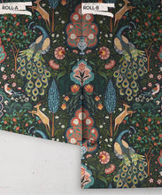 Load image into Gallery viewer, Peacock Garden Wallpaper - Palace Grove Collection - M&amp;K Studio - Roll - Colorway: Topaz