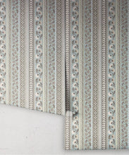 Load image into Gallery viewer, Ribbon Wallpaper - Palace Grove Collection - M&amp;K Studio - Roll - Colorway: Duck Egg