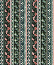 Load image into Gallery viewer, Ribbon Wallpaper - Palace Grove Collection - M&amp;K Studio - Swatch - Colorway: Jewel