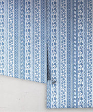 Load image into Gallery viewer, Ribbon Wallpaper - Palace Grove Collection - M&amp;K Studio - Roll - Colorway: Sapphire