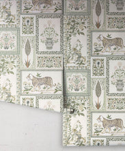 Load image into Gallery viewer, Courtyard Wallpaper - Palace Grove Collection - M&amp;K Studio - Roll - Colorway: Linen