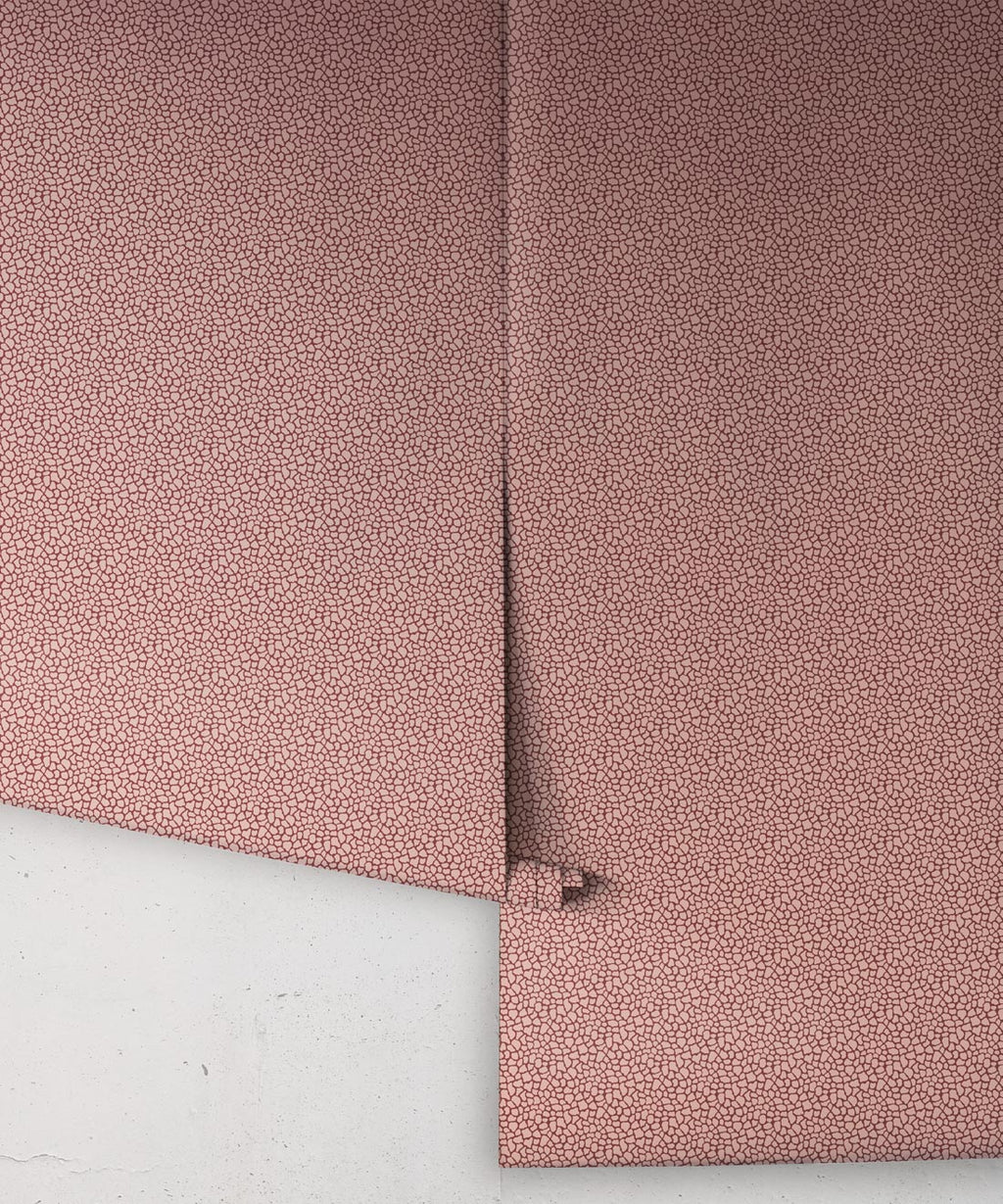 Petite Prints Collection by Milton and King Studio - Petite Prints: All Overs - Clay Wallpaper - Colourway: Ruby - Roll