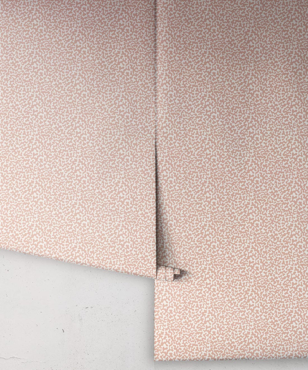 Petite Prints Collection by Milton and King Studio - Petite Prints: All Overs - Coral Wallpaper - Colourway: Blush - Roll