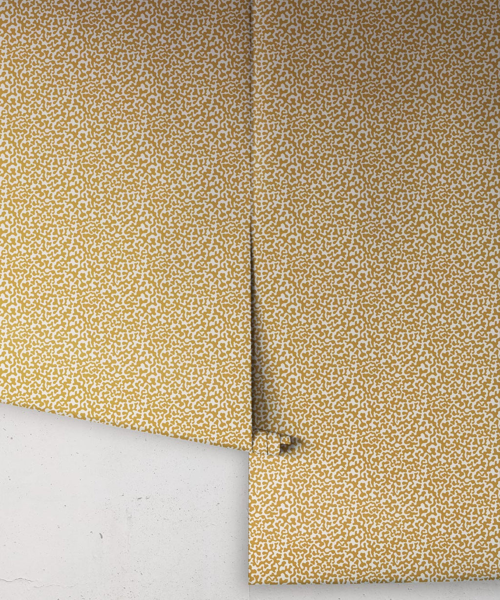 Petite Prints Collection by Milton and King Studio - Petite Prints: All Overs - Coral Wallpaper - Colourway: Golden - Roll