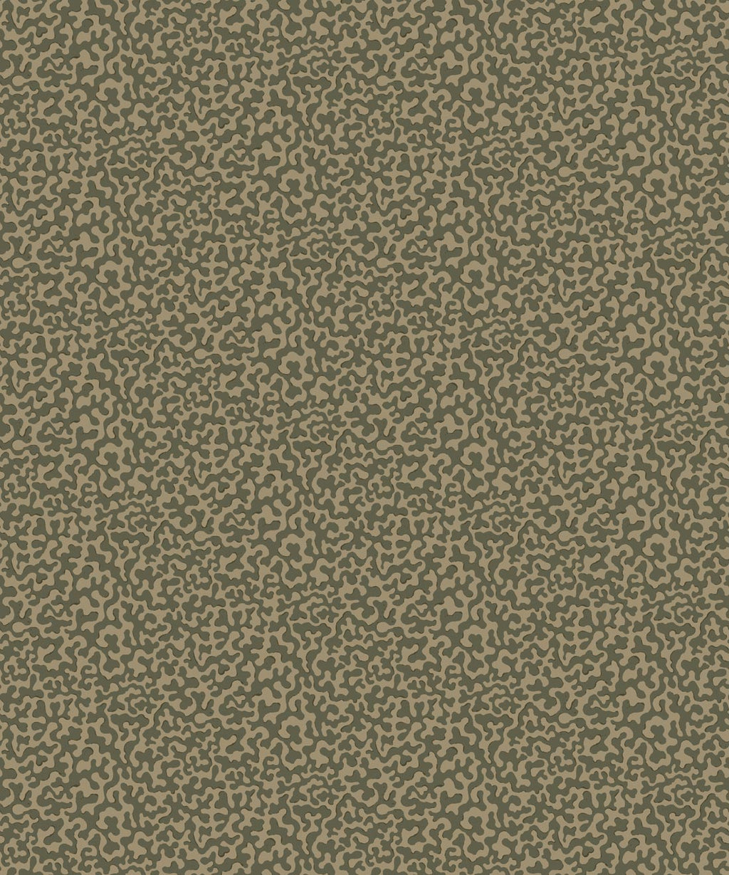 Petite Prints Collection by Milton and King Studio - Petite Prints: All Overs - Coral Wallpaper - Colourway: Olive - Swatch