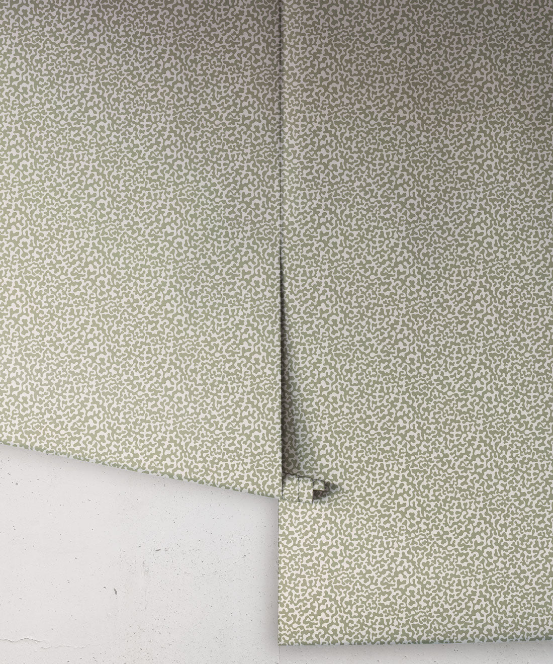 Petite Prints Collection by Milton and King Studio - Petite Prints: All Overs - Coral Wallpaper - Colourway: Sage - Roll