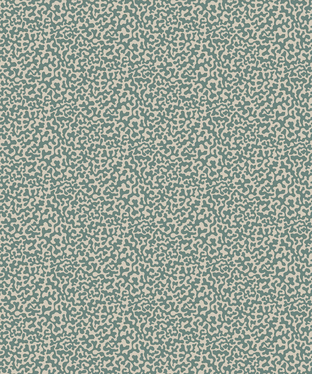 Petite Prints Collection by Milton and King Studio - Petite Prints: All Overs - Coral Wallpaper - Colourway: Teal - Swatch
