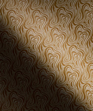 Load image into Gallery viewer, Petite Prints Collection by Milton and King Studio - Petite Prints: All Overs - Ripple Wallpaper - Colourway: Ochre - Insitu 2