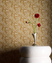 Load image into Gallery viewer, Petite Prints Collection by Milton and King Studio - Petite Prints: All Overs - Ripple Wallpaper - Colourway: Ochre - Insitu