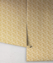 Load image into Gallery viewer, Petite Prints Collection by Milton and King Studio - Petite Prints: All Overs - Ripple Wallpaper - Colourway: Ochre - Roll