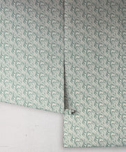 Load image into Gallery viewer, Petite Prints Collection by Milton and King Studio - Petite Prints: All Overs - Ripple Wallpaper - Colourway: Teal - Roll